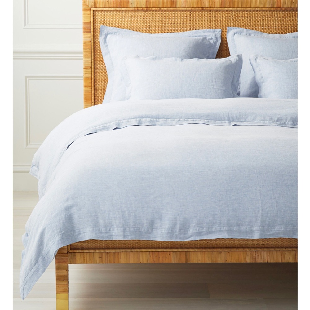 Serena & Lily Cavallo Linen Duvet Cover + 2 Shams